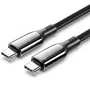 Vention Cable USB 2.0 Tipo-C a Tipo-C 100W 1,2 m Negro